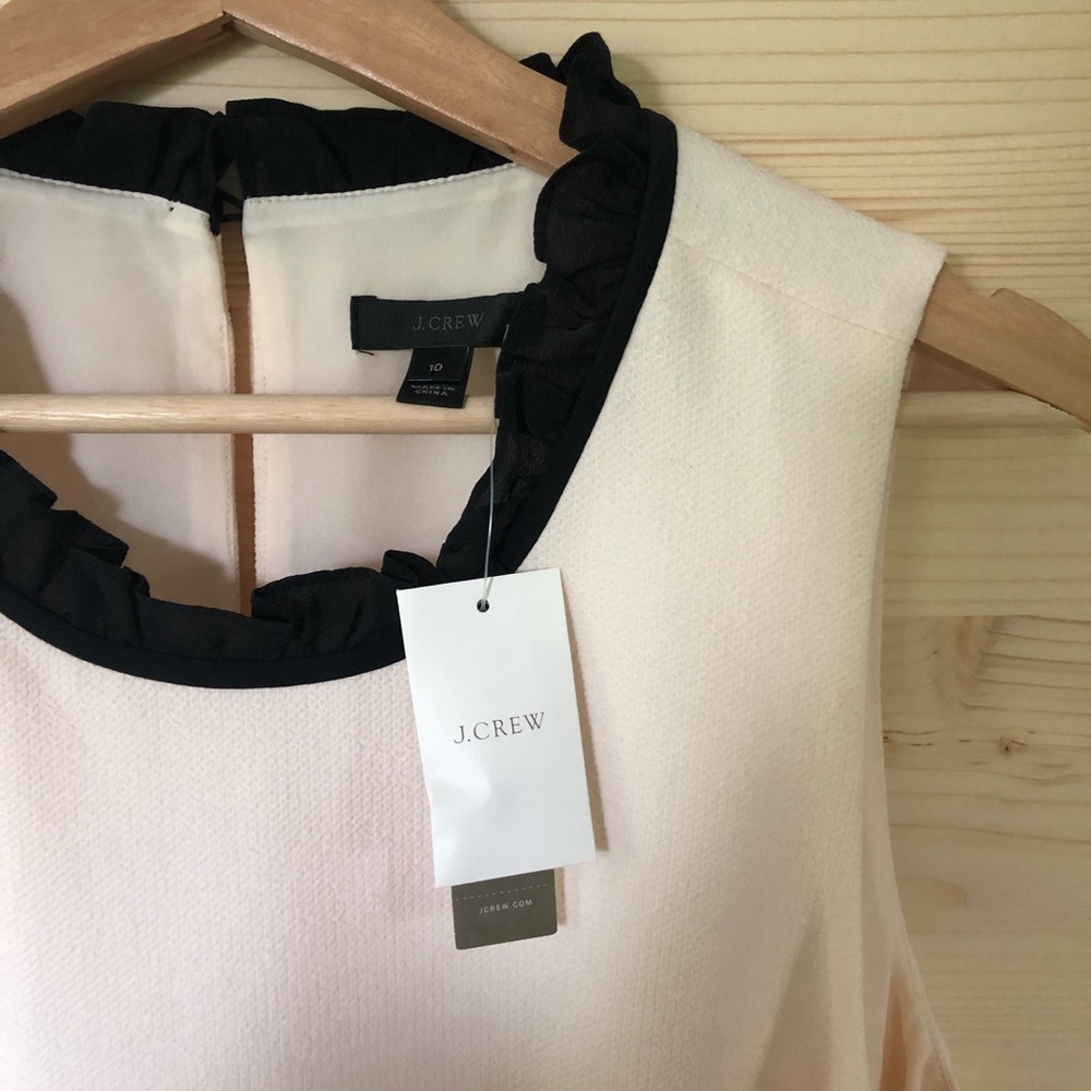 NWT J. Crew Ruffle-Trim Shift Dress